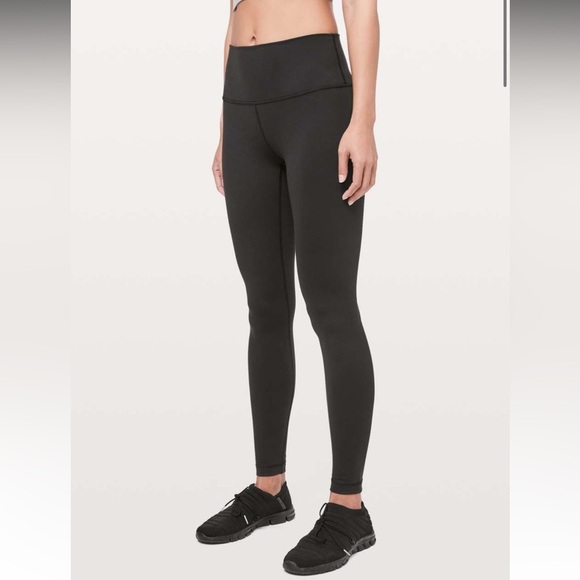 Lululemon Wunder Under Leggings High-Rise Tights Full-On Luon 28" Black workout - Picture 1 of 8